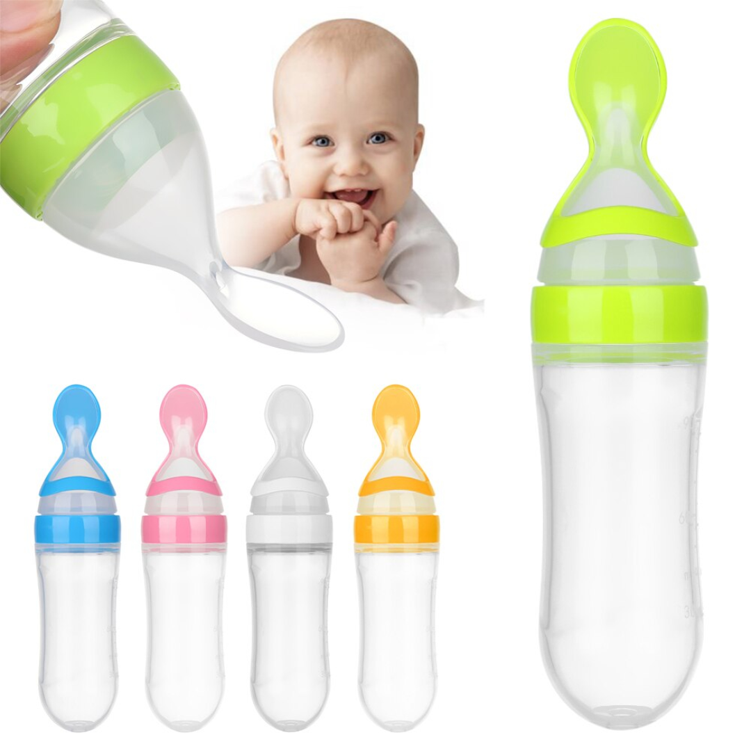 Silicone Baby Spoon Feeder With Stand